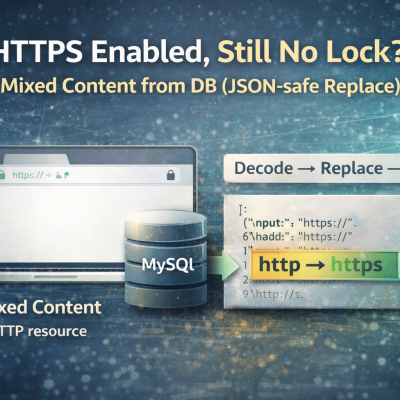 課題：WordPressのサイトをHTTPS化してもブラウザで鍵マークが出ない（Mixed Content） - 株式会社 アルフォ - 実例紹介