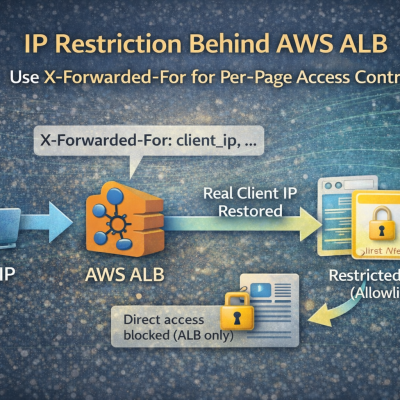 課題：AWSのALB経由でのアクセスでも、特定のページに接続元IP制限をしたい。 - 株式会社 アルフォ - 実例紹介